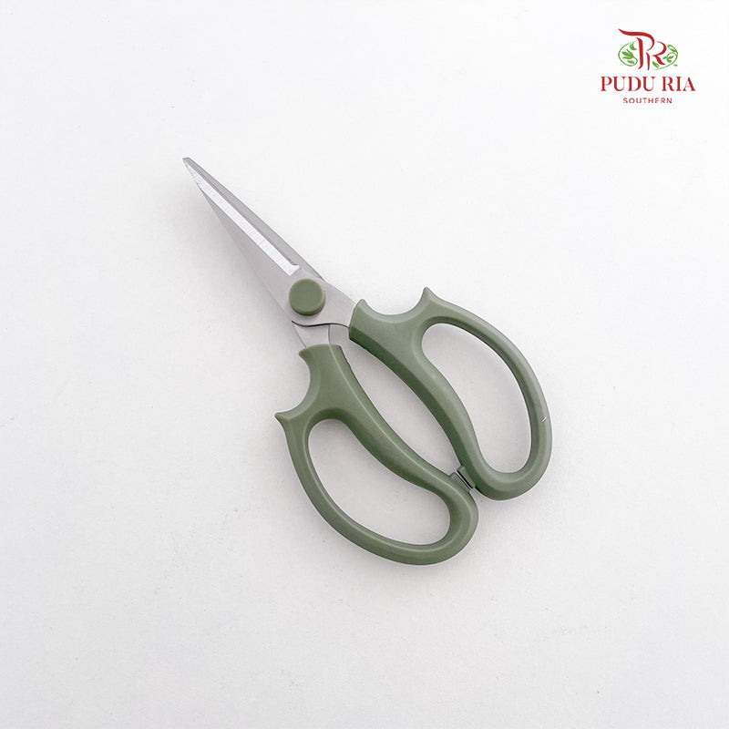 Scissors Floral Art Green (Dual Use)
