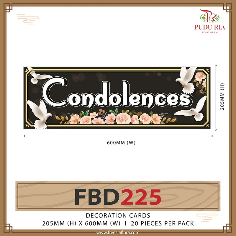 Decoration Cards Condolences - FBD225