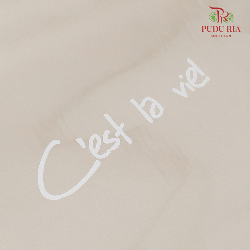 Transparent Plastic With Wording - FPL078