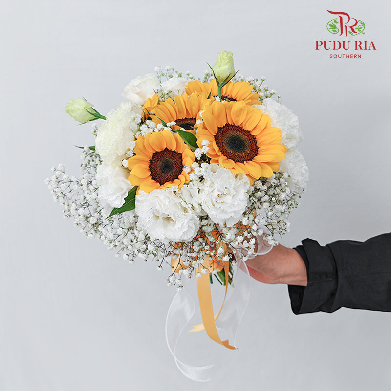 Sunflower Wedding Bouquet (5 Stems)