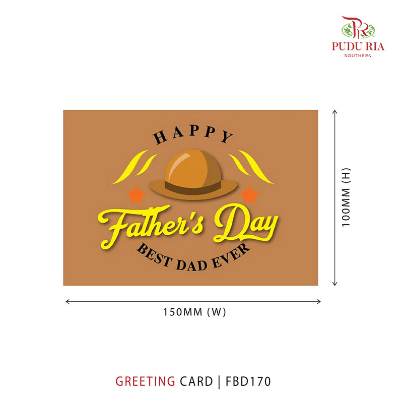 Happy Father's Day Best Dad Ever - FBD170