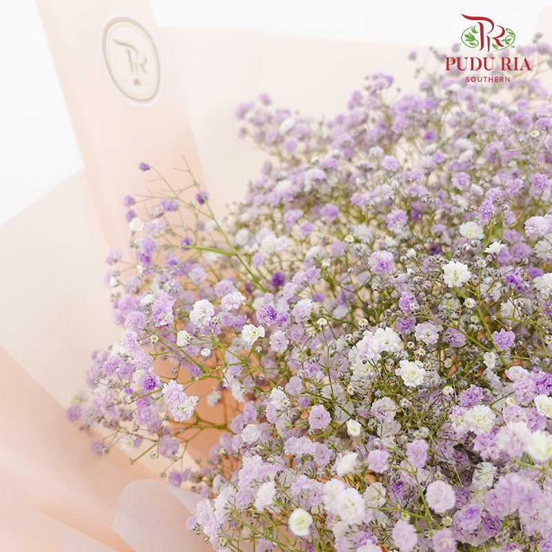 Baby Breath Purple Bouquet - Pudu Ria Florist Southern