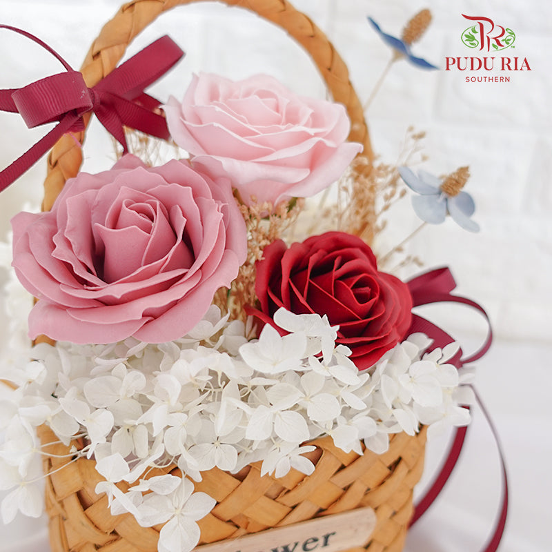 Soap Flower Rose Arrangement - Pudu Ria Florist Southern