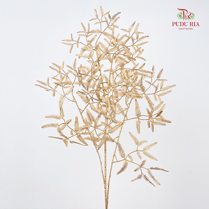 Gold Artificial Bamboo Leaves (Per Stem)