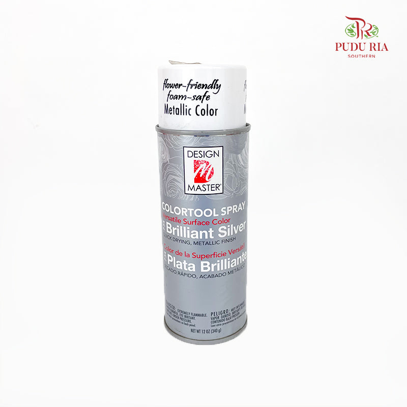Design Master Colortool Spray - Brilliant Silver (734)
