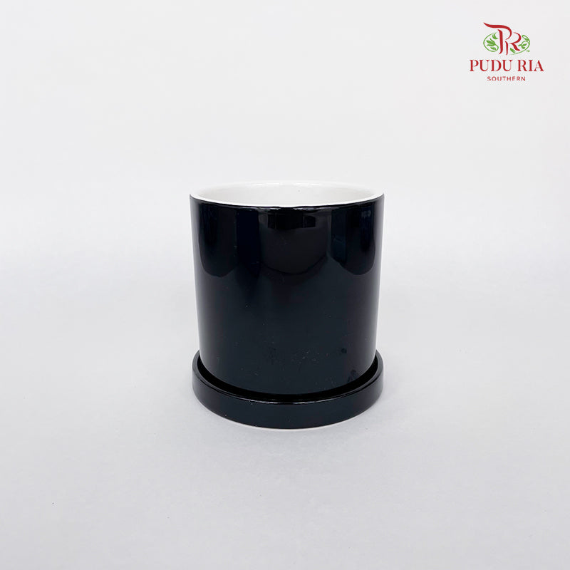 Ceramic Black Pot 8106-2B