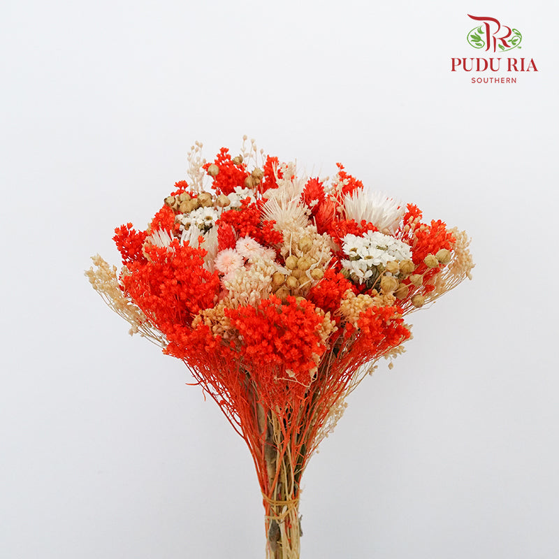 Dry Bouquet - Dark Orange - Pudu Ria Florist Southern