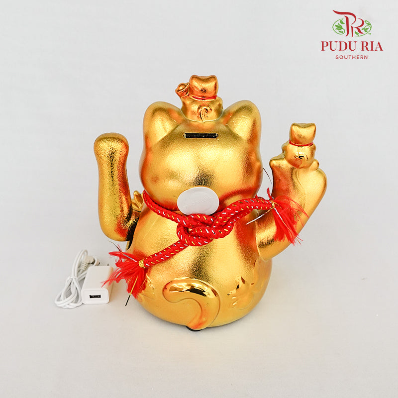 10' Lucky Cat Gold (Swing) - FBA086#1