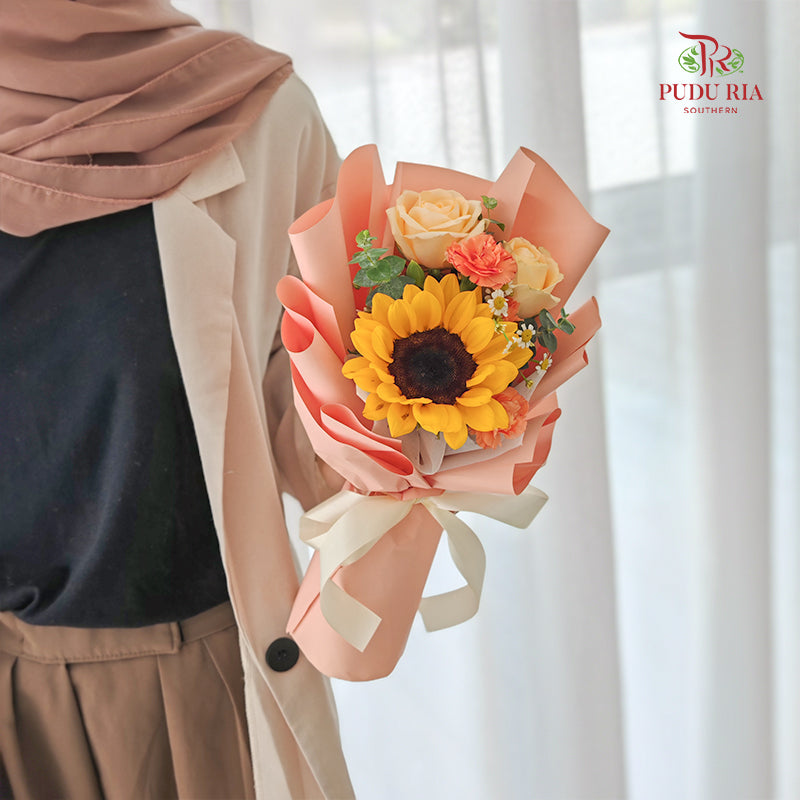 Single Stem Sunflower Bouquet (Excluded Card)