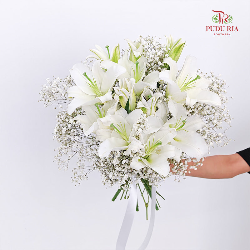 Lily White Wedding Bouquet