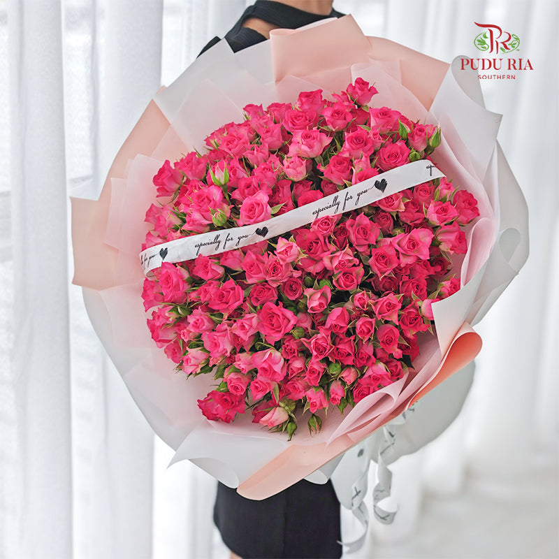 Rose Spray Bouquet (30 Stems)