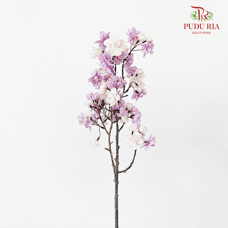 CNY Artificial Sakura Spray - Purple (2 Stems)