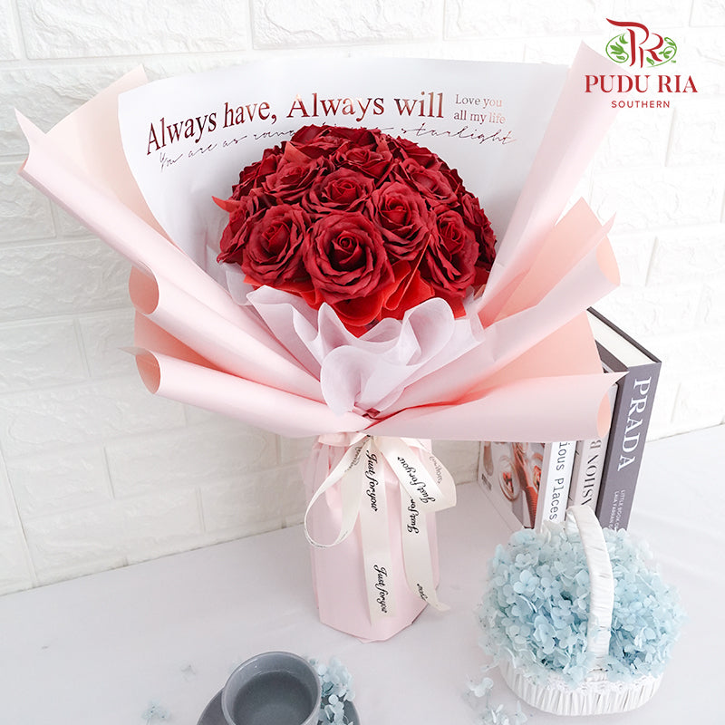 20 Soap Red Rose Bouquet - Pudu Ria Florist Southern