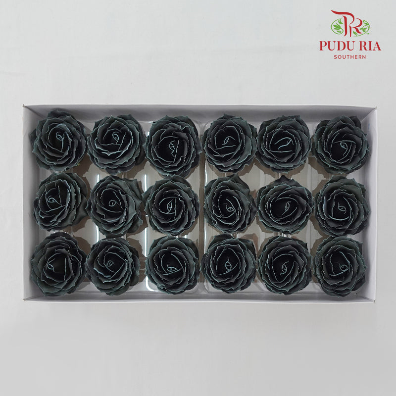 18 Bloom Soap Flowers Black Liner Black - FBA080#5 - Pudu Ria Florist Southern