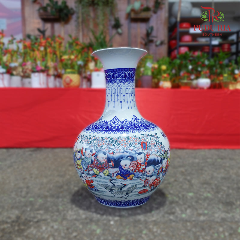 Ceramic Jing De Vase#2