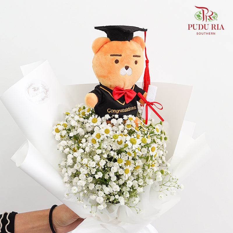 Graduation Bouquet (Matricaria & Baby Breath)