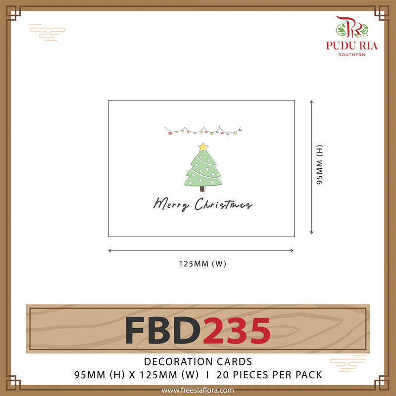 Merry Christmas Cards - FBD235