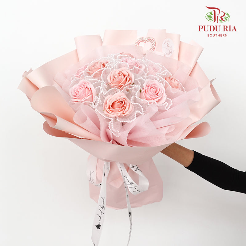 Soap Rose Bouquet (10 Stems)