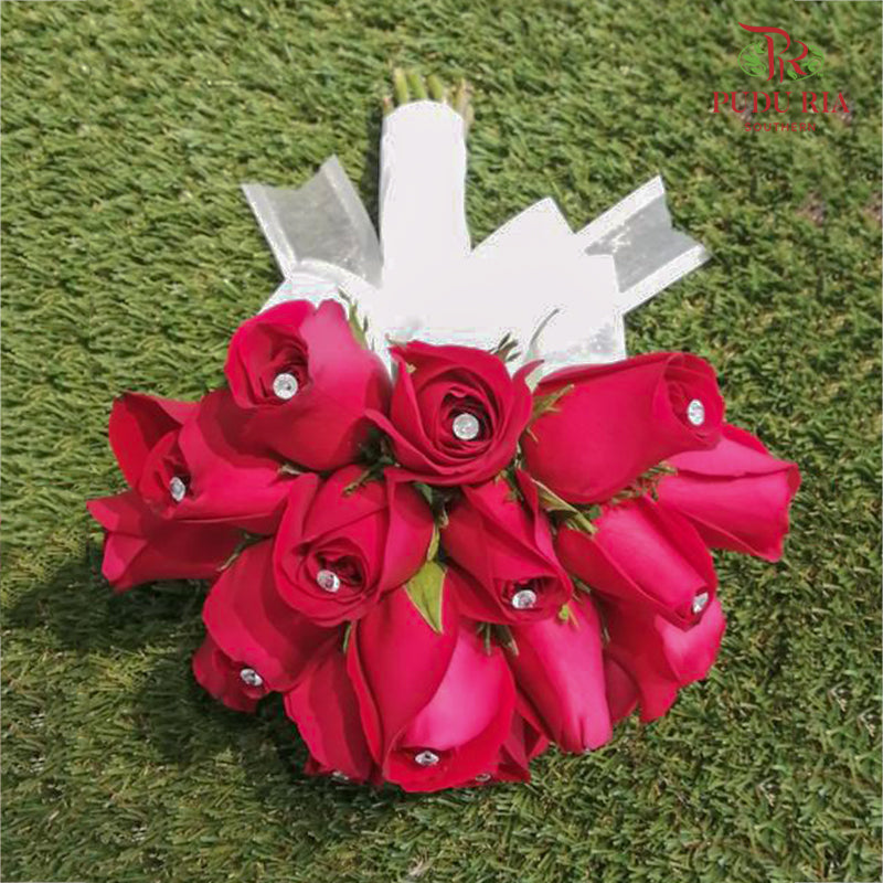 Red Rose Wedding Bouquet (20 Stems)