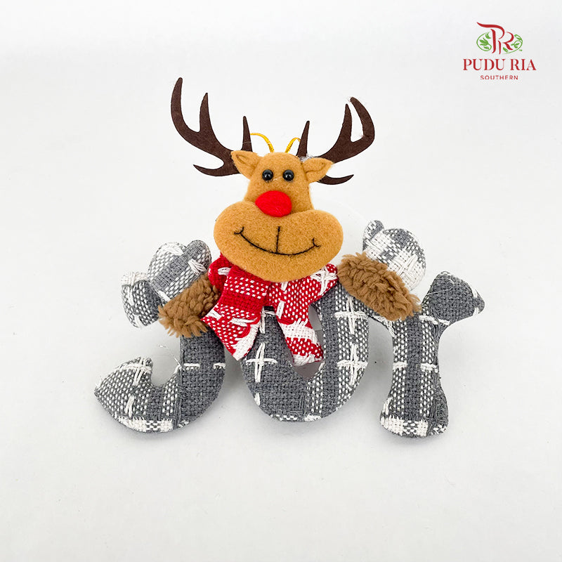 Reindeer Hanging Ornaments - Joy