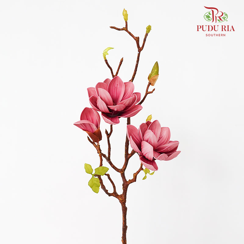 CNY Artificial Magnolia Spray 79cm - Pink (2 Stems)