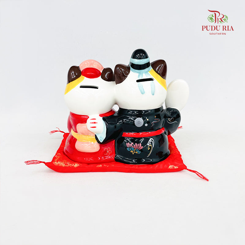 8' Lucky Cat Couple 幸福照来 - FBA107#2