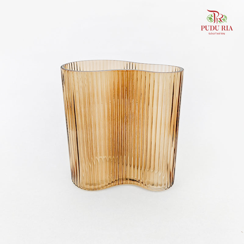 Nordic Wavy Glass Vase (S)