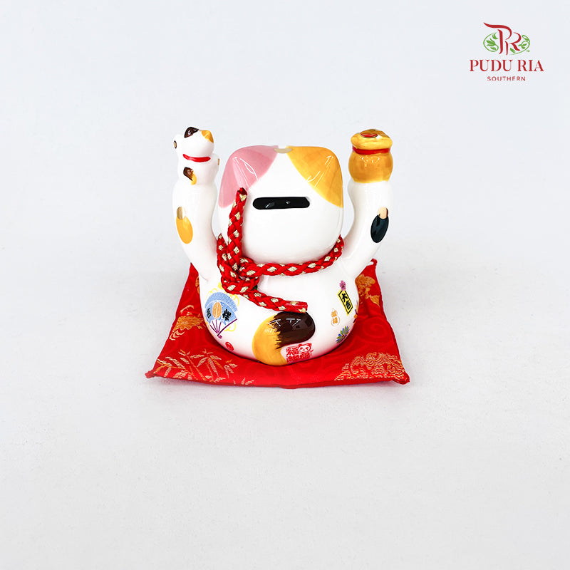 5' Lucky Cat 福来 White - FBA103#3