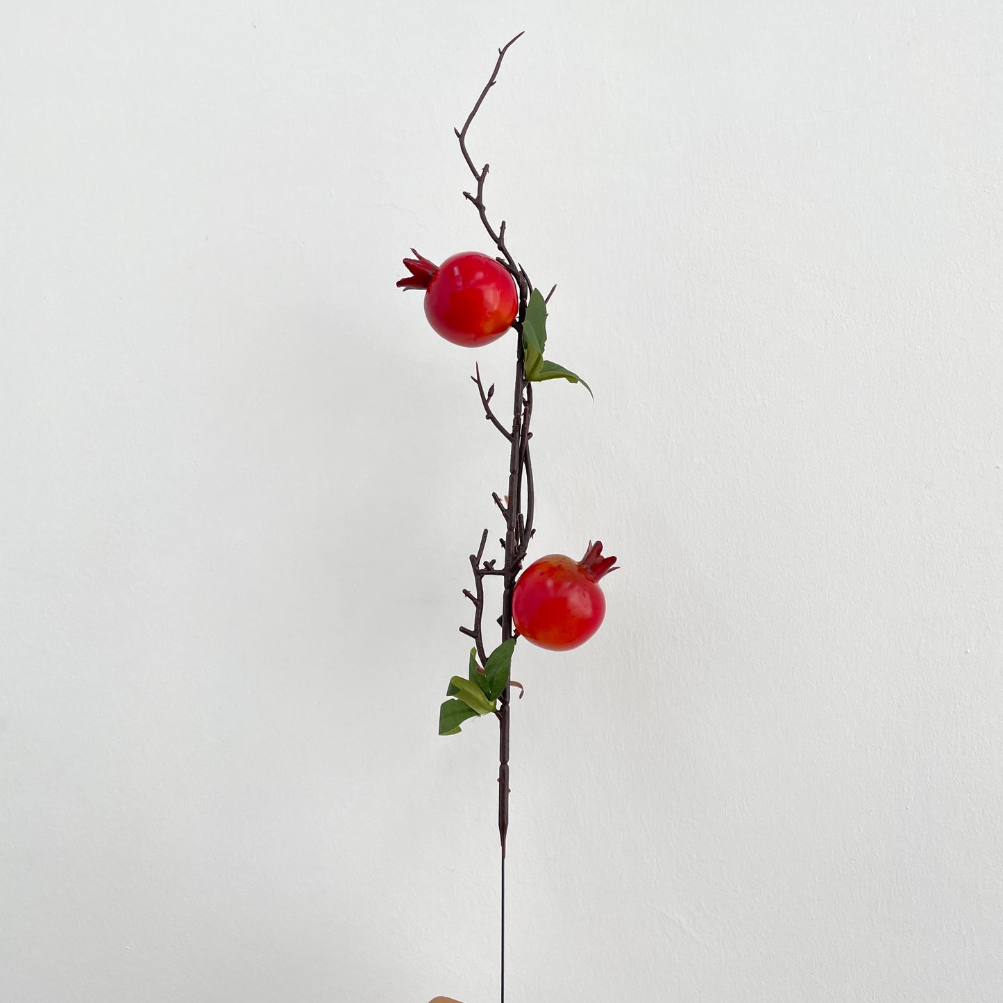 CNY Artificial Pomegranate 2 Nodes - Red (Per Stem)