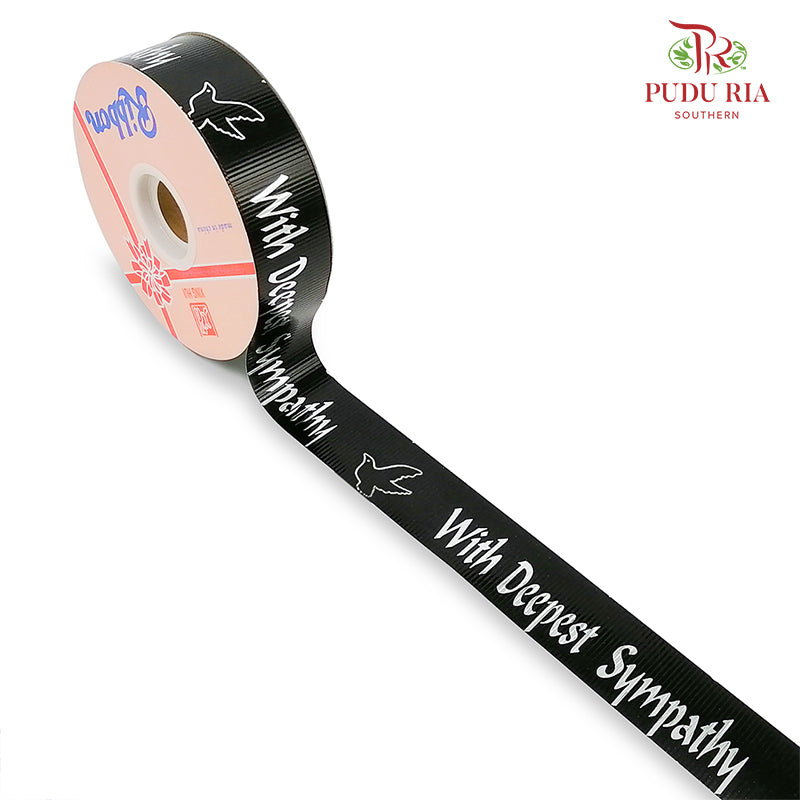 Printed Opp Ribbon Sincere Sympathy - FRB103