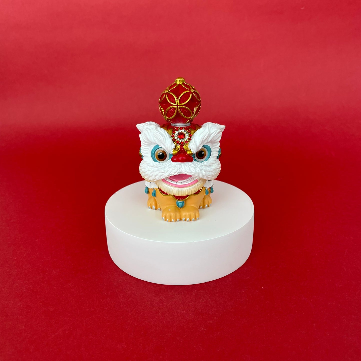 Lion Dance Ornament With Red Ball