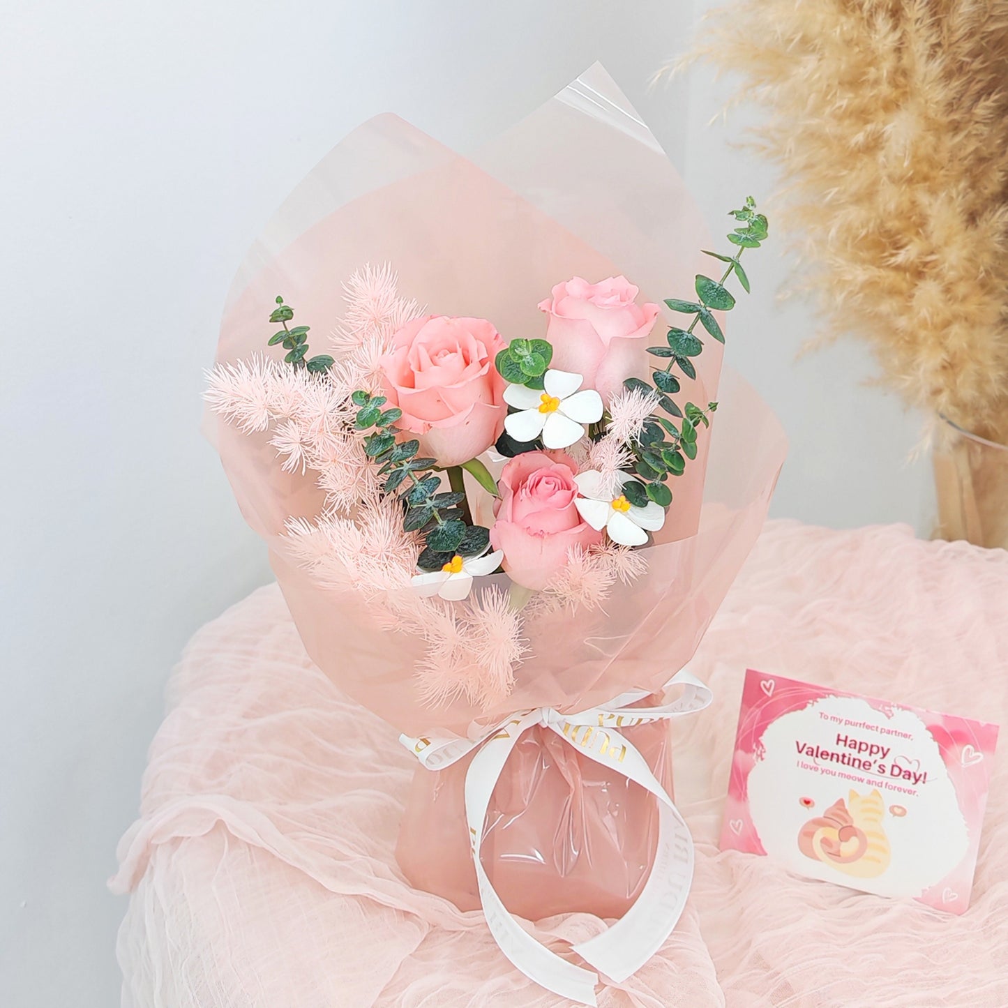 Valentine Rose Bouquet - (3 Stems)