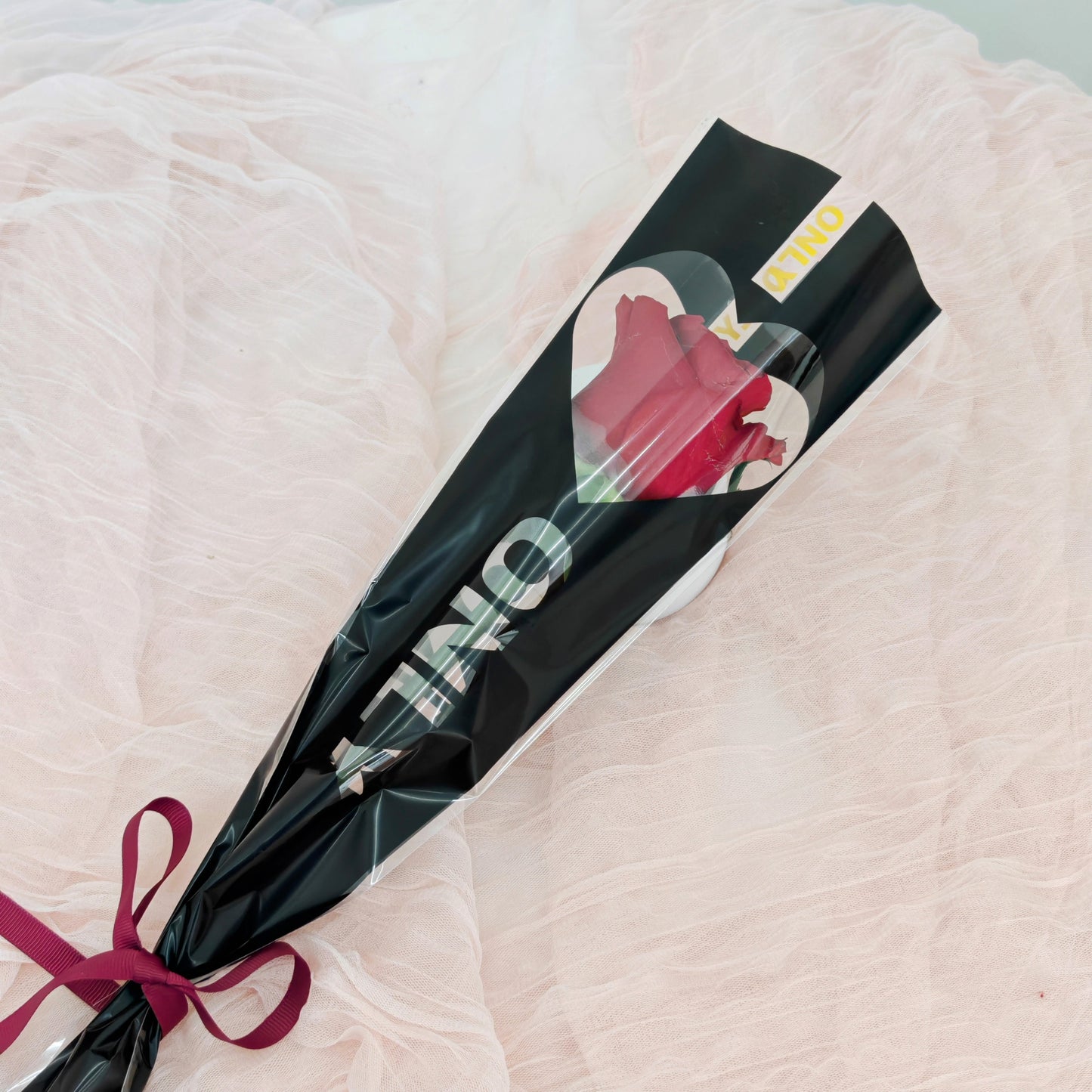 Valentine Rose Bouquet Single Stem