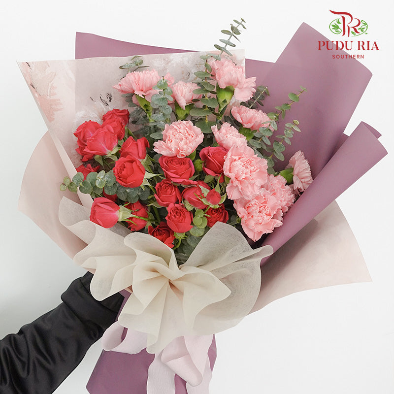 Carnation Bouquet (10 stems) - Pudu Ria Florist Southern