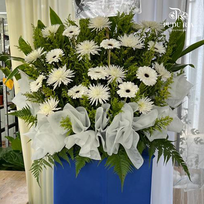 Condolence Flower Arrangement Stand #1 - Pudu Ria Florist Southern
