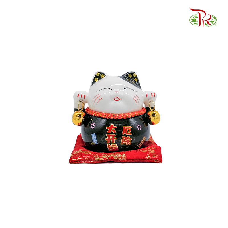 3.5' Lucky Cat Black 厄除大开运- FBA042#5 - Wholesale flowers delivery in JB &  Singapore