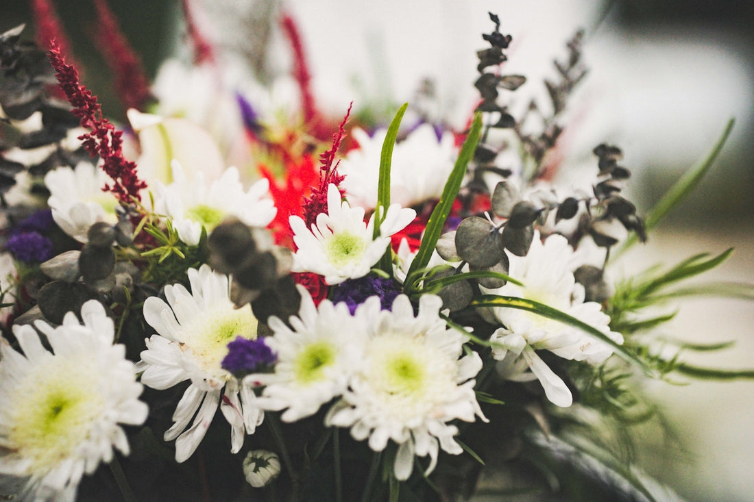a bouquet of flowers