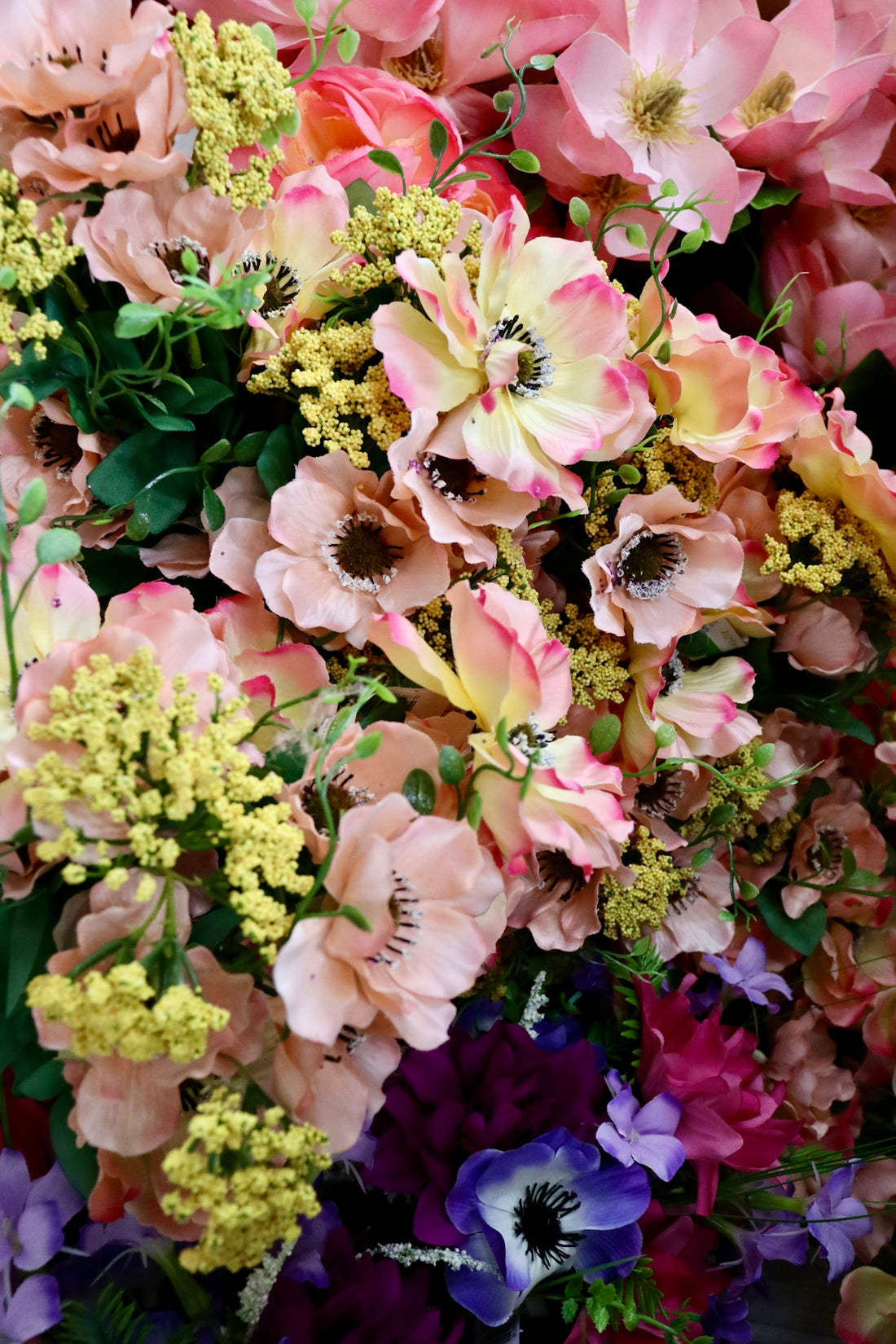 a close up of a bunch of flowers