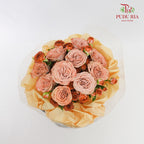Cappuccino Rose Bouquet - Pudu Ria Florist Southern