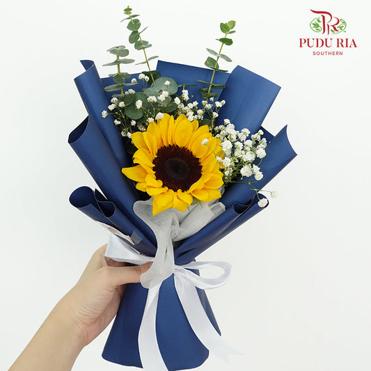 1 Stem Sunflower Bouquet (Excluded Card) - Pudu Ria Florist Southern