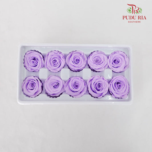 10 Bloom Preservative Rose - Lavender - Pudu Ria Florist Southern