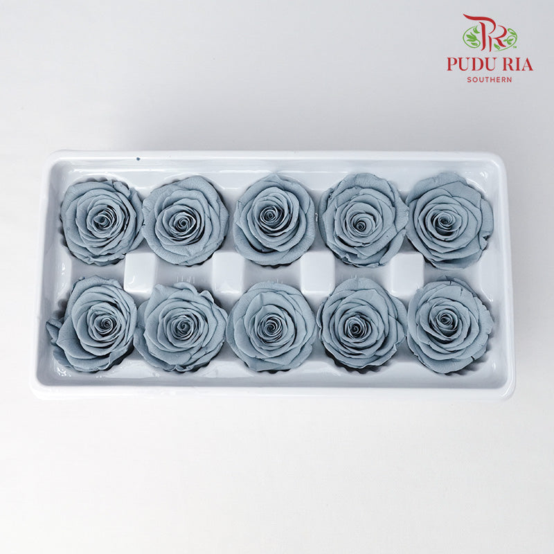 10 Bloom Preservative Rose - Slate Blue - Pudu Ria Florist Southern