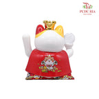 10' Crystal Ball Lucky Cat (Swing) - FBA056#1 - Pudu Ria Florist Southern