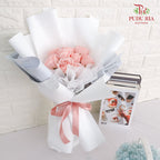 10 Soap Pink Rose Bouquet - Pudu Ria Florist Southern