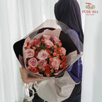 10 Stems Cappuccino Rose Bouquet - Pudu Ria Florist Southern