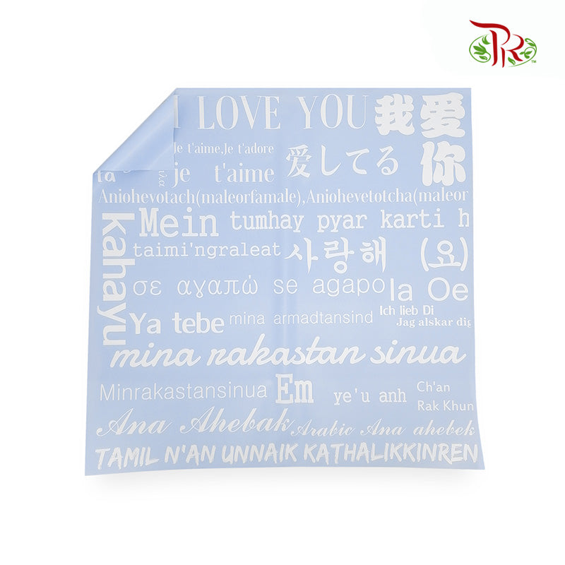 100 Ways I Love You Pastel Blue + White - FPL097#3 - Pudu Ria Florist Southern