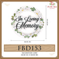 Decoration Cards In Loving Memory - FBD153
