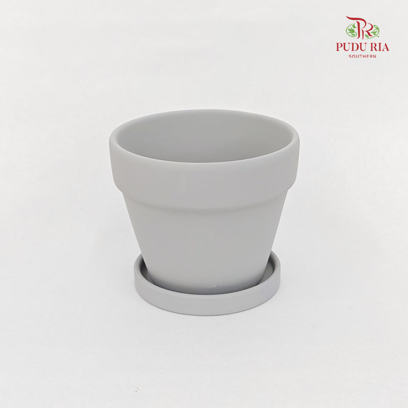 Morandi Terracotta Pot With Tray