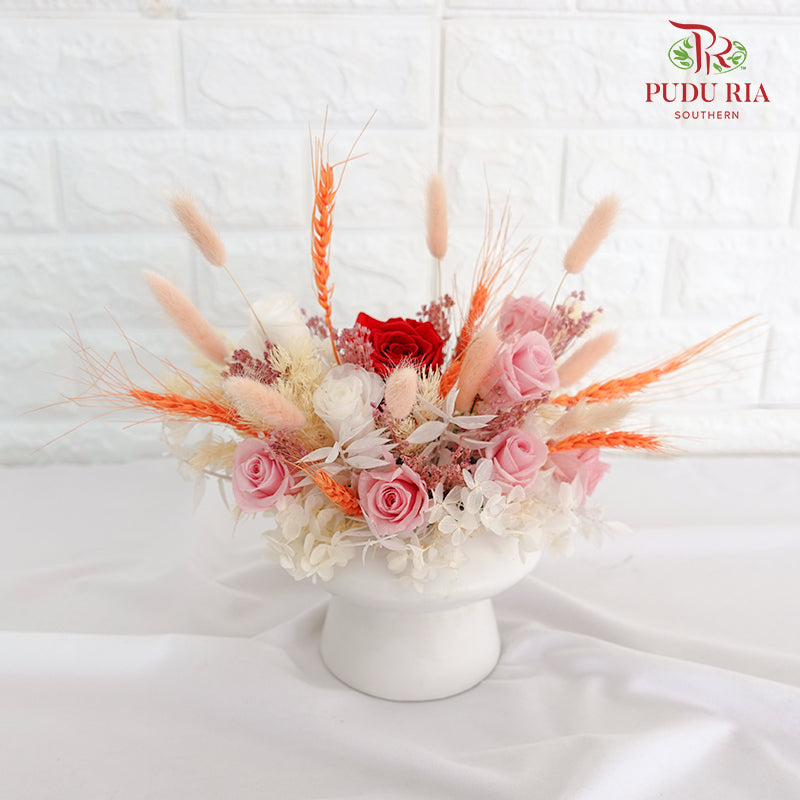Preserved Rose Flower Arrangement - Pudu Ria Florist Southern