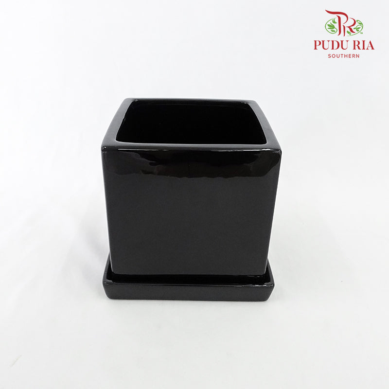 Asst Pot - Black (L) - Pudu Ria Florist Southern